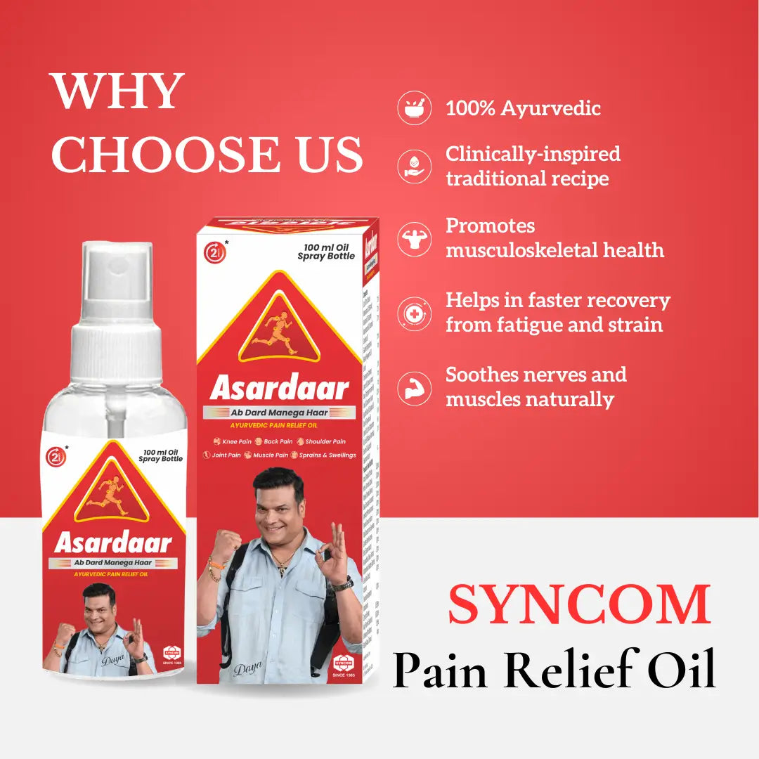 Ayurvedic Pain Relief Spray – 100ml | Fast Relief for Joint, Muscle & Back Pain | Mahanarayan & Gandhpura Oil-Based