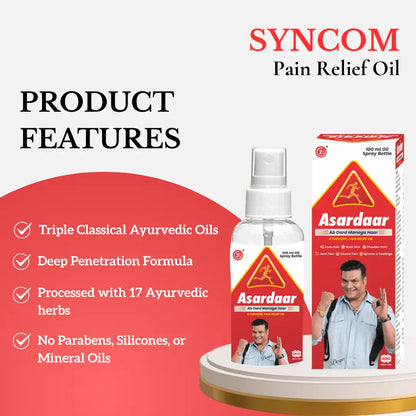 Ayurvedic Pain Relief Spray – 100ml | Fast Relief for Joint, Muscle & Back Pain | Mahanarayan & Gandhpura Oil-Based