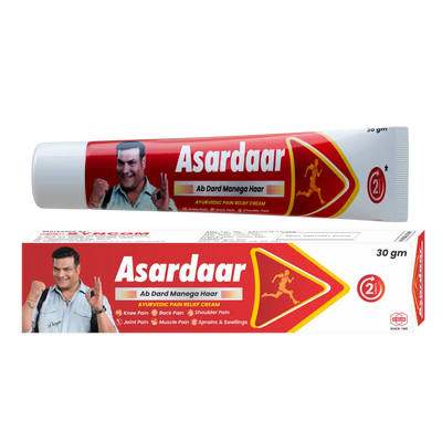Asardaar Ayurvedic Pain Relief Ointment 30gm – Natural Muscle, Joint, and Back Pain Cream with Gandhpura, Menthol, Clove & Eucalyptus