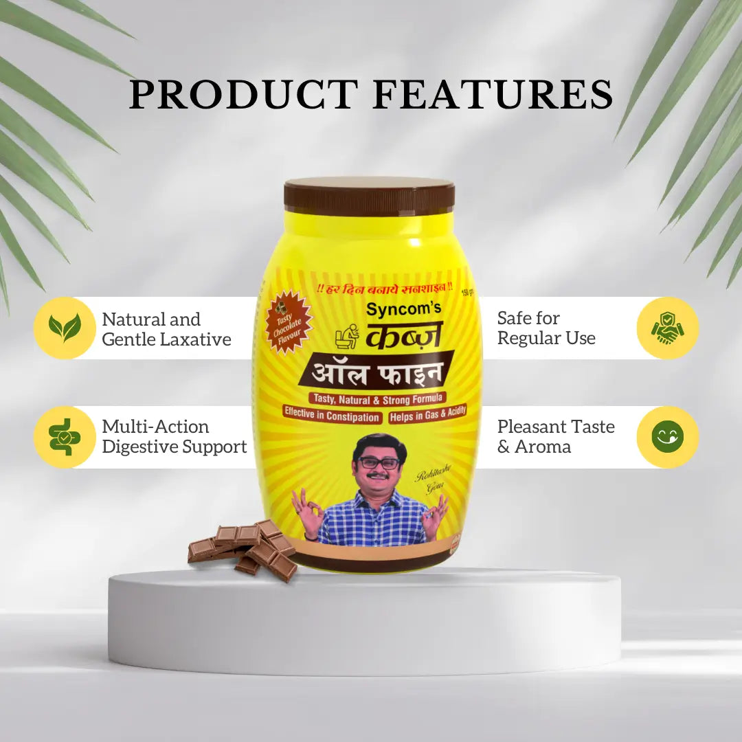 Kabz All Fine Chocolate Flavour – Ayurvedic Digestive & Laxative Powder |